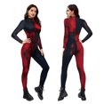 thumbnail image 1 of Mujeres adultas Harley Quinn fiesta de Halloween Cosplay traje mono elástico, 1 of 5