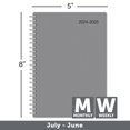 thumbnail image 6 of 2024-2025 Office Depot® Brand Weekly/Monthly Academic Planner, 5" x 8", 30% Recycled, Gray, July 2024 To June 2025, 6 of 8