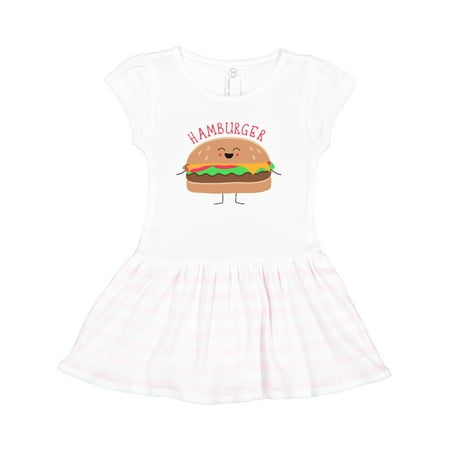 

Inktastic Cute Kawaii Hamburger Gift Toddler Girl Dress
