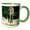 Green/White, variant on 3drose, Enormous Elephant Wandering Around on a Warm Florida Day, 11oz Mug