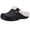 Black/White, variant on Classic Waterproof Fur Lined Clogs Shoes, Cozy Winter Fuzzy Slippers for Women Men Indoor Outdoor, Black/Khaki