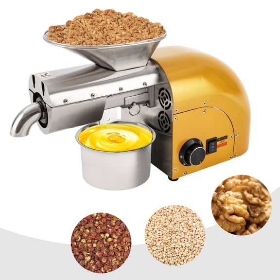 Small Oil Extractor, Dual Unit Set, Food-Grade Materials & Nut/Seed Oil Maker