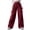 Wine, variant on Women's Lightweight Pants Cargo Loose Casual With Pockets Fashion Straight Leg Work Pant Size XS-3XL