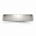 thumbnail image 3 of Solid Stainless Steel 5mm Matte Brushed Finish Plain Classic Wedding Band Ring Comfort-Fit Size 6.5, 3 of 7
