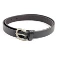 thumbnail image 1 of Cinturón negro para mujer Anchor21 Marella - XL - 35 mm Hebilla de níquel antiguo liso liso de cuero de grano completo Anchor21 ABL02MA01XL, 1 of 1
