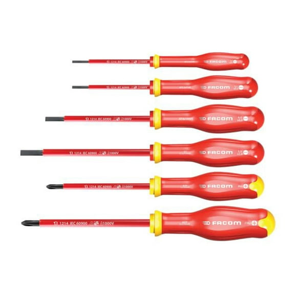 Facom - Protwist® VDE Screwdriver Set, 6 Piece