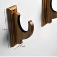 thumbnail image 6 of COFUNUO Wood Gun Rack Real Wood Shotgun & Rifle Wall Mount Holder for Firearms, Vintage Gun Display(2 pack）, 6 of 6