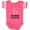 Football Pink and White, variant on Inktastic My Mimi Loves Me Flamingo Girls Baby Bodysuit