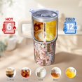 thumbnail image 6 of 20OZ Dog Themed Cold Drink Tumbler with Handle Stainless Steel Insulated Cup Special Dog Lover Gifts Unique Birthday Christmas Presents for Dog Lovers Women Men Fits Car Cup Holders and Easy to Carry, 6 of 6