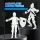 thumbnail image 5 of juego de figuras de acción de caballero articuladas, robot móvil multiarticulado, figura de acción articulada, figura de palo de decoración de caballero medieval de escritorio, 5 of 7