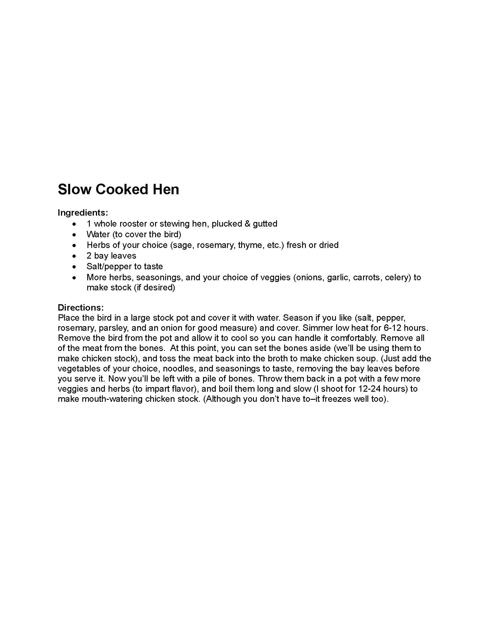 Southern Hens Baking Hen, Frozen, No Allergens, Whole Chicken, 7-8 lbs, Vacuum Sealed Bag