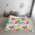 thumbnail image 6 of KLL Colorful Air Balloons Print Fleece Throw Blanket, Horizontal Fleece Bedding Cute Soft Blankets Comfy Fleece Flannel Plush Home Decor for Couch & Bed -40"x30", 6 of 9