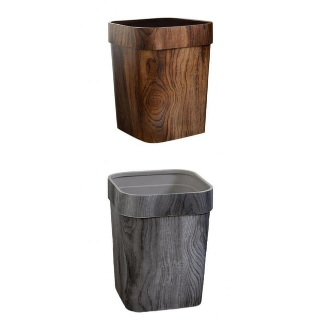 Contenedor de basura,cubo de basura bote de basura papelera sala de estar,Cubos de basura Papelera de plástico de estilo retro,Contenedor de basura de cubo de basura cuadrado retro,Papelera
