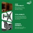 thumbnail image 6 of ELG MT400AR Full Motion TV Wall Mount Bracket for 26–60 in TVs, Single-Stud Articulating, Swivel and Tilt, VESA 75x75 to 400x400, Supports up to 66 lb, 6 of 8