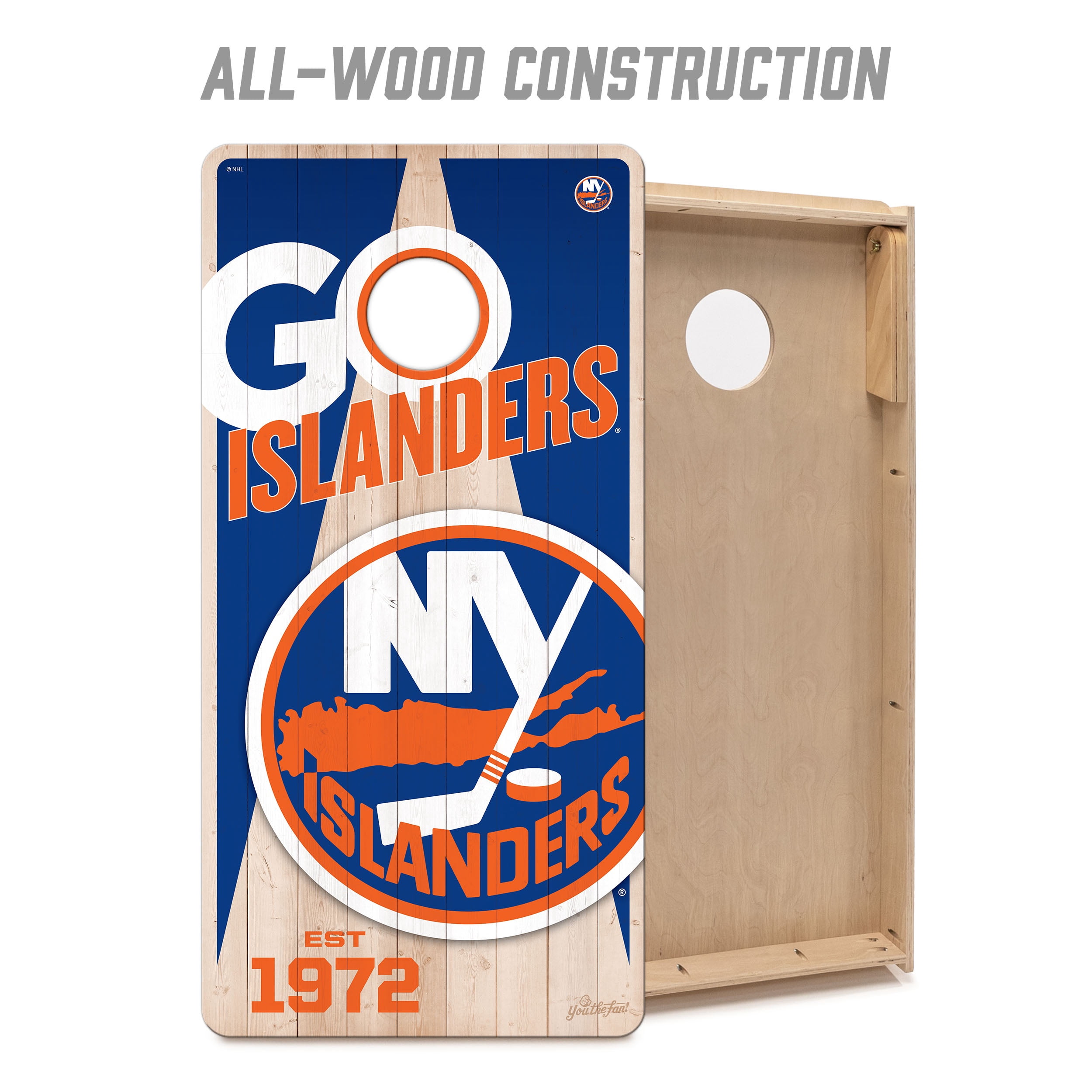 YouTheFan NHLNew York Islanders 2' x 4' Cornhole Game No Bags