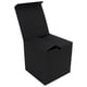 thumbnail image 5 of Cajas de regalo pequeñas para dama de honor, padrinos de boda, 10 unidades, caja de exhibición reciclable mate con cinta de tetragonum, color negro, 5 of 14