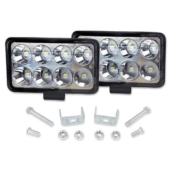 Par de Faros TUNELIGHT-RENOVATIO 8 Leds con Estrobo 32w rectangulares