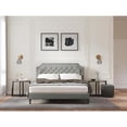 thumbnail image 3 of Glenwillow Home Curta Upholstered Bed in Stone, Queen, 3 of 8
