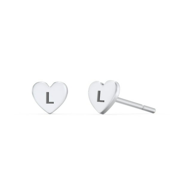 Initial Stud Earrings