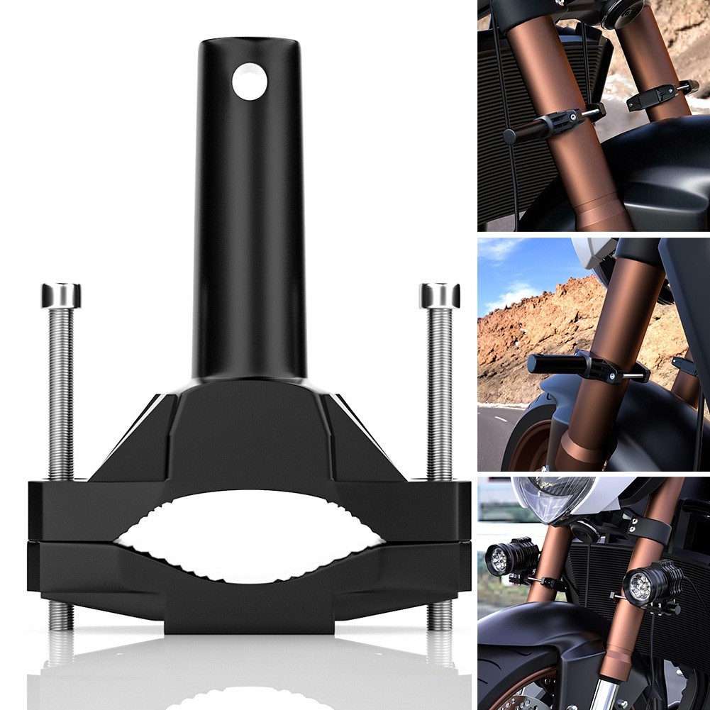 CNC Motorcycle Fork Mount Bracket Clamp Holder For Spot Fog Driving