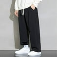 thumbnail image 4 of POROPL Mens Sweatpants Cotton Straight Drawstring Pants with Pockets Size S-4XL, 4 of 6