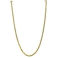 thumbnail image 1 of Real 14kt Yellow Gold 4.75mm Flat Beveled Curb Chain; 20 inch; Lobster Clasp; for Adults and Teens; for Women and Men, 1 of 5