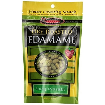 Seapoint Farms Wasabi Flavored Edamame, 3.5 oz (Pack of 12)