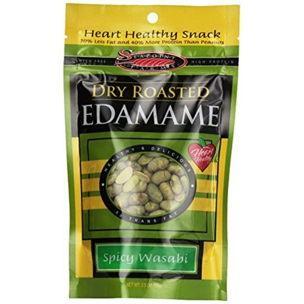 Seapoint Farms Wasabi Flavored Edamame, 3.5 oz (Pack of 12) Walmart