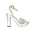 thumbnail image 2 of Sandalia de vestir Tacones Mujer Sintetico Plata Leon 253480, 2 of 4