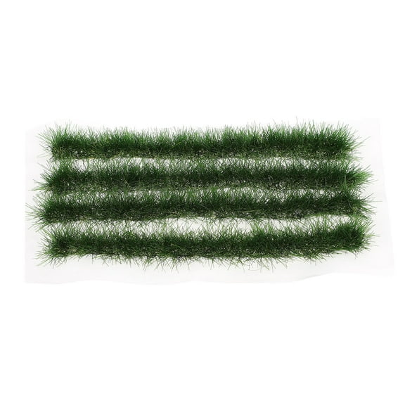 ROMANSENTIAL 1Set Plastic Grass Strips Realistic Style Diy Enthusiasts Outdoor Artificial Grass