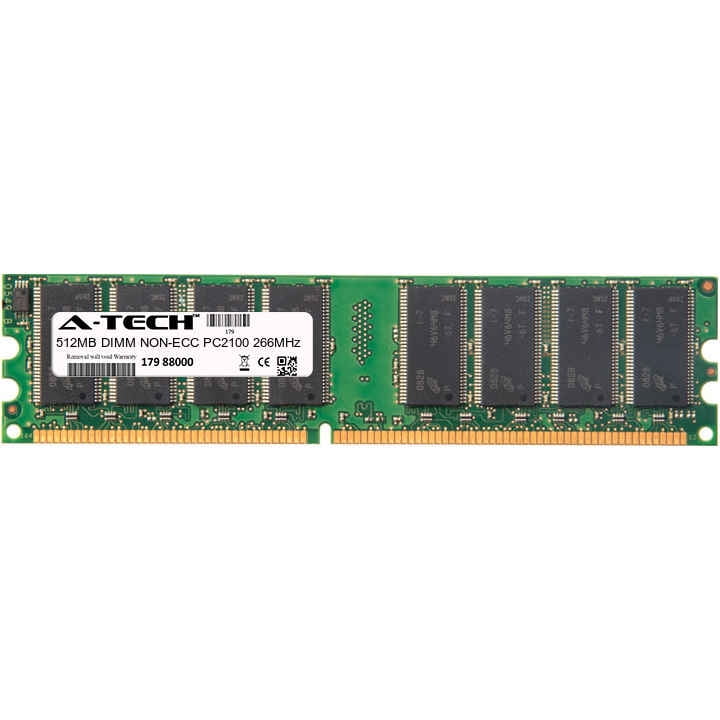 512MB DDR MEMORY RAM PC2100 NON-ECC DIMM 184-PIN 266MHZ