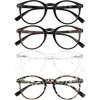 Reading Glasses for Women Men Blue Light Blocking Reading Glasses Round Readers +2.25