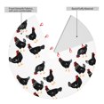 thumbnail image 2 of Rateoe Funny Chicken Print Christmas Tree Skirt 48" for Xmas Holiday New Year Party Circle Tree Mat Ornaments Decoration, 2 of 7