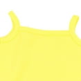thumbnail image 5 of Riecok Baby Infant Toddler Ribbed Sleeveless Bodysuit Jumpsuit Unisex Solid Color Summer Suspender 0-24 Months Yellow 12 M, 5 of 5
