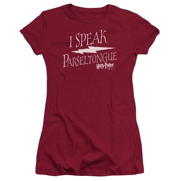 Harry Potter I Speak Parseltongue S/S Junior Women's T-Shirt Sheer Cardinal