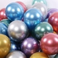 thumbnail image 5 of 50 Piezas Globos de Látex Metálicos 10 Pulgadas, Perla Metal Brillantes Cromados Espesos para Decoración Fiestas, Plateado, 5 of 5