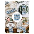 thumbnail image 4 of Cloth Napkins Vintage Moroccan Geometric Lattice Washable Soft Kitchen Dinner Napkin Set of 4, 4 of 9
