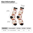 thumbnail image 2 of Fotbe Watercolor Fall Pattern Long Socks for Men & Women – Breathable & Stretchy Compression Socks, Ideal for Running, Travel, and Everyday Wear Size 5-11, 2 of 6