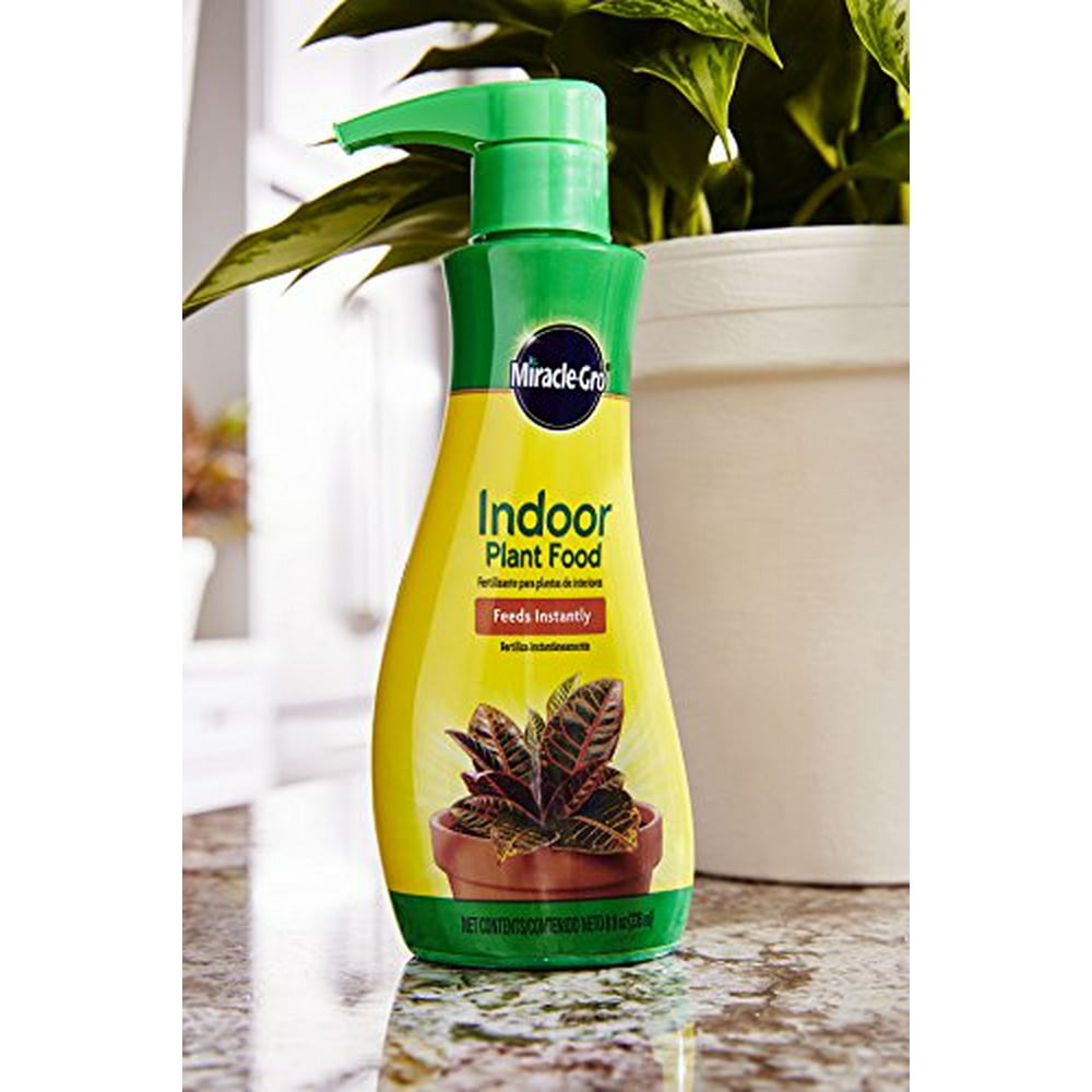 MiracleGro Indoor Plant Food (Liquid), 8 oz., Instantly Feeds All