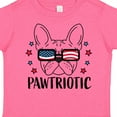 thumbnail image 4 of Inktastic Pawtriotic with French Bulldog in American Flag Sunglasses Boys or Girls Toddler T-Shirt, 4 of 5
