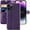 Purple, variant on MONASAY iPhone 14 Pro 5G Case,iPhone 14 Pro Pro Wallet Case, [Glass Screen Protector] Flip Folio Leather Cell Phone Cover with Credit Card Holder for Apple iPhone 14 Pro