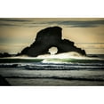 thumbnail image 2 of Surf breaks near a natural arch; Cannon Beach  Oregon  United States of America Poster Print, 2 of 2