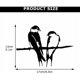 thumbnail image 2 of Silueta de pájaro de metal, 2 pájaros en rama, arte de metal, decoración de pájaros de metal para jardín, 1 pieza, 2 of 5
