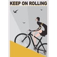 thumbnail image 2 of Ayse 18x24 Gold Ornate Wood Framed with Double Matting Museum Art Print Titled - Keep On Rolling, 2 of 4