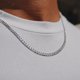 thumbnail image 3 of Ancho de cadena 5 mm - Largo 60 cm con cadena cubana facetada para hombres / mujeres, 3 of 5