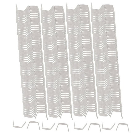 500 Pcs 8mm Wide Chandelier Connector Clip Chrome Tone for Fastening Crystal
