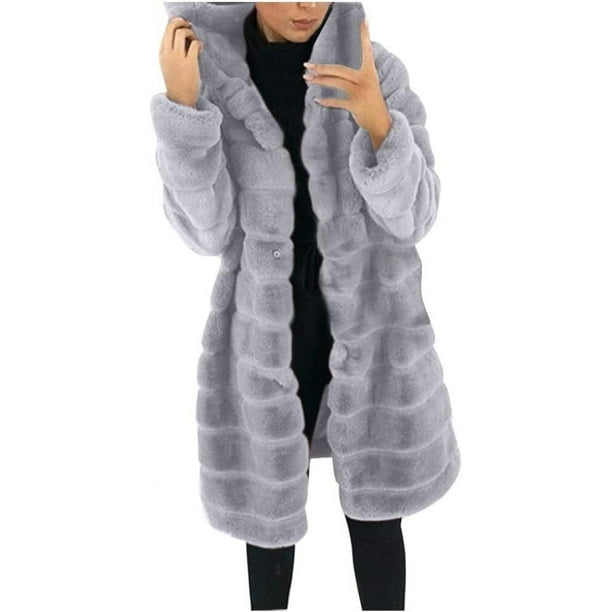 Chaqueta de invierno para mujer, abrigo, chaqueta, ropa de abrigo, regalo para mujer, chaleco de piel sintética, chaleco de manga larga, abrigo, chaqueta, abrigo, ropa de abrigo.