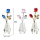 thumbnail image 2 of Estatuilla de rosa de cristal Yuarrent regalo para los seres queridos Decoración del hogar rojo brillante, 2 of 6