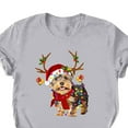thumbnail image 4 of Abcnature Merry Christmas Tree T-Shirt Women's Cute Christmas Gnomies Graphic Tees Holiday Short Sleeve Tshirt Xmas Buffalo Plaid Red T-Shirt For Men Women T-Shirt Gray,K XXL, 4 of 5