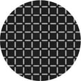 thumbnail image 1 of Ahgly Company Indoor Round Patterned Night Black Area Rugs, 8' Round, 1 of 6